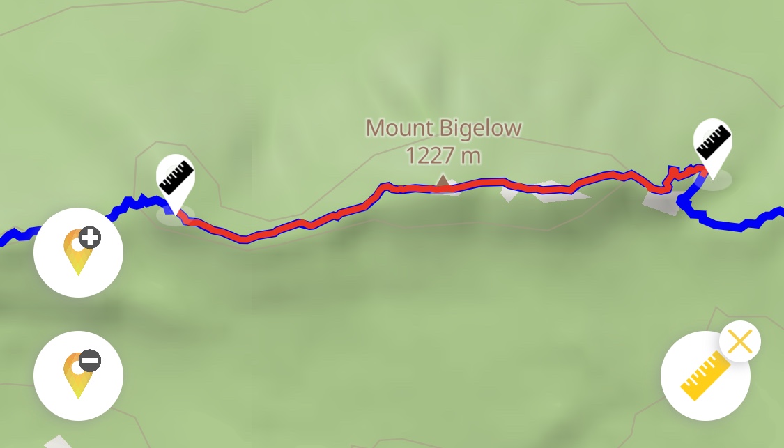 Measure Distances between locations on Hiiker