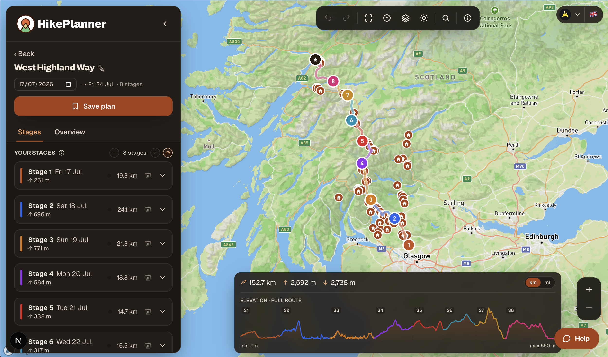 Hike Planner: The Free Tool That Maps Your Multi-Day Hike to the Last Mile